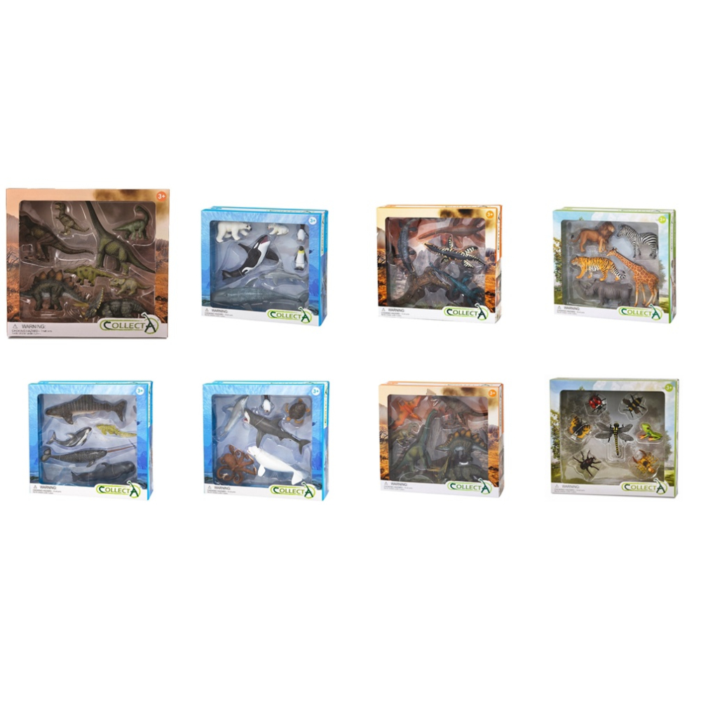 小牛津/ collectA 恐龍動物寶寶禮盒(8入組)、collectA 昆蟲禮盒組、collectA 海洋生物禮盒組
