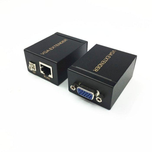 VGA單網線延長器 60米 1080P VGA延長器 VGA轉RJ45 VGA訊號延長器 工程用