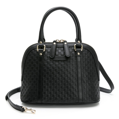 【GUCCI 古馳】 GUCCI 壓紋手提/斜背貝殼包 (黑) __DVSHOP 保證正貨 台灣現貨不用等