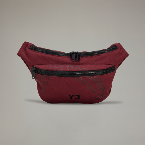 唯ㄧ現貨 ? Y3 (Y-3) ? 絕版精品！黑醋栗、勃根地、酒紅色！藝繡包 > 腰包、發財包、側背包、斜背包、肩背包！