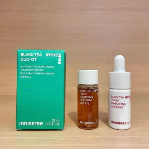 栗子美妝?｜innisfree 紅茶極效修護雙件組 紅茶極效修護安瓶 7ml 紅茶極致修護晶露 15ml 小樣 悅詩風吟