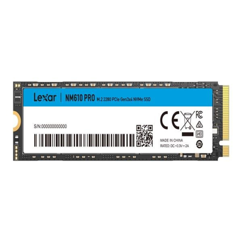Lexar 雷克沙 NM610 PRO M.2 2280 PCle Gen3 NVMe 500GB 固態硬碟