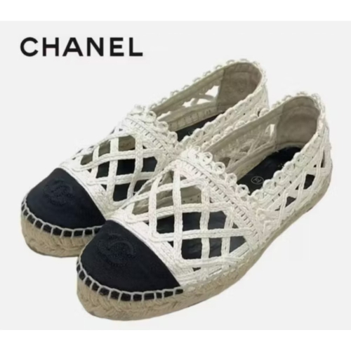 ⭐️現貨⭐️CHANEL 香奈兒 簍空 編織 鉛筆鞋 休閒鞋 平底鞋 全新 正品