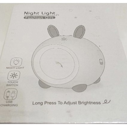 萌寵小夜燈 / 觸控小夜燈 / 可愛造型 床頭燈 / USB充電 (藍色熊熊款)