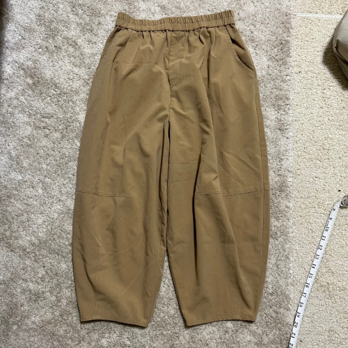 E wear 卡其色寬褲