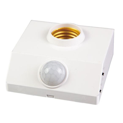 智能人體紅外感應燈座 可通用燈泡 感應燈座 E27螺口 感應燈座 LED感應開關燈 E27感應燈E27螺 口聲控語音燈頭