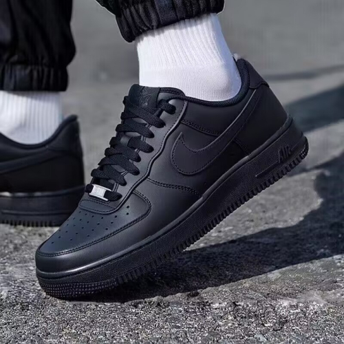 NIKE AIR FORCE 1 AF1 全黑 銀扣 男女鞋 DD8959-001 CW2288-001
