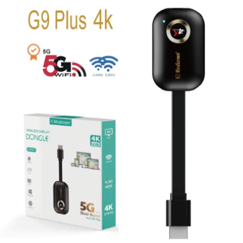 智能無線投影G9 PLUS (WiFi 2.4G+5G版)｜HDMI 同屏器 4K電視棒