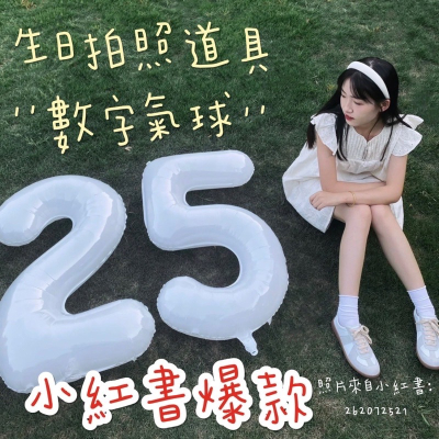 現貨? 數字氣球 生日氣球 年齡氣球 歲數氣球 18歲 生日拍照 拍照道具 生日道具