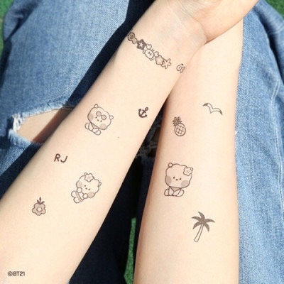 BT21 Minini 夏日紋身貼紙