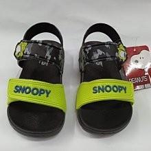 【鞋里】~ SNOOPY 史努比 ~兒童 迷彩 防水 超輕休閒涼鞋 超輕量設計 MIT台灣製造(綠)