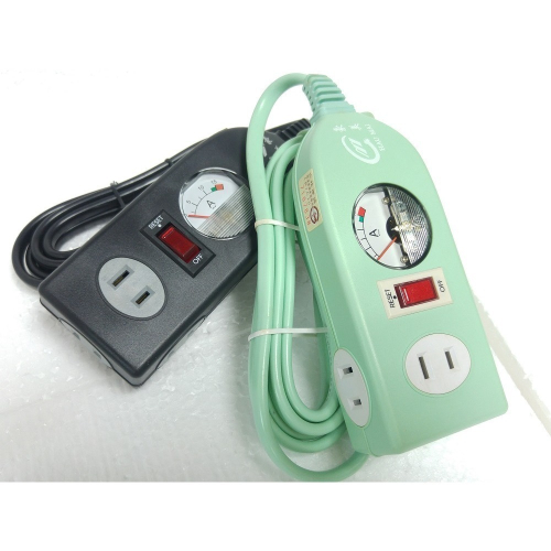 新e代 家用延長線 大電流15A 無線~5.4公尺 露營 一開四插座 安培錶顯示用電量 過載自動斷電 開關附燈