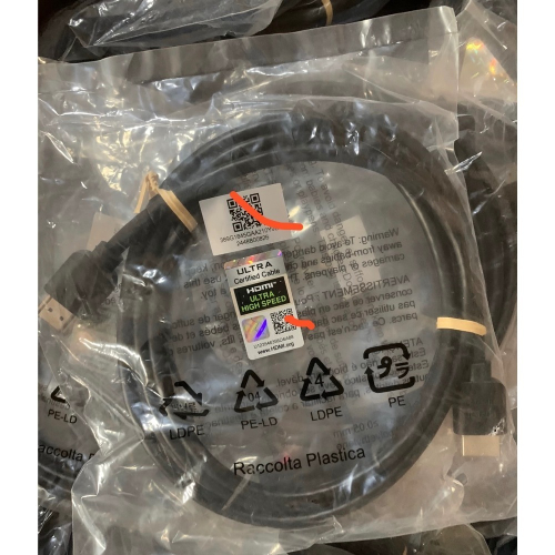 華碩原裝HDMI2.1線 1.8公尺 雷射標籤 ROG超高速HDMI線 Ultra High Speed認證