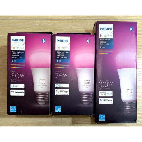 【全新未拆現貨】Philips Hue｜智慧燈泡 藍牙版 彩光｜ 彩色 三代 智慧照明 燈 燈泡 飛利浦 E26 E27