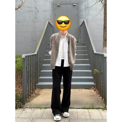 cleanfit修身黑色牛仔褲男張凌赫同款直筒夏薄款美式彈力微喇褲子
