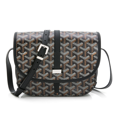 【GOYARD 高雅德】 GOYARD BELVEDERE小款老花馬鞍包 (黑) __DVSHOP 保證正貨 台灣現