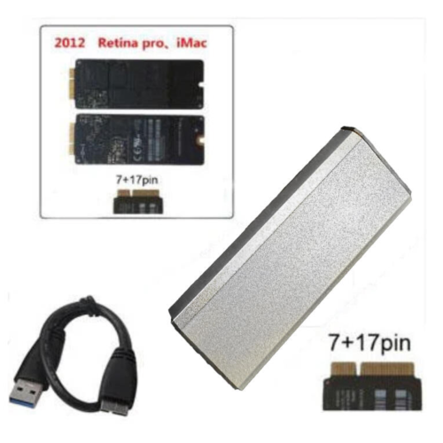 (讓您把Macbook Pro&IMac 2012的SSD變外接硬碟不求人!)NFGG特規SSD外接盒(A1425)