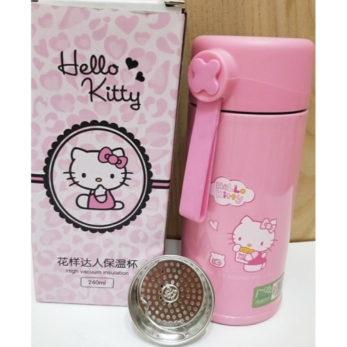 Hello kitty 花漾達人保溫瓶 / 三麗鷗 240ml 保溫杯 / 可放茶包 / 304不鏽鋼 隨身瓶