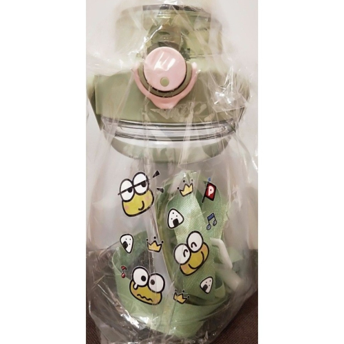 可愛蛙 胖胖壺 1300ml / 彈蓋 水壺 / 大容量 水瓶 / 附背帶