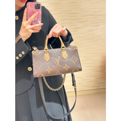二手LV/路易威登女包橫版OnTheGo East West經典老花斜挎托特包M14236