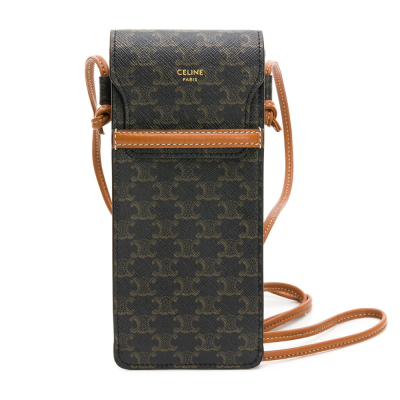 【CELINE 思琳】CELINE TRIOMPHE帆布及羊皮太陽眼鏡收納包 __DVSHOP 保證正貨 台灣現貨不用等