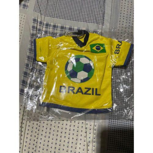 世足 巴西隊 Brazil 足球 吊飾 錢包 世界盃足球賽 全新未用 尺寸：23 x18 cm