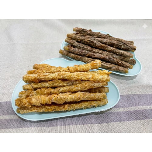磨牙雞肉牛皮捲、磨牙鴨肉牛皮捲